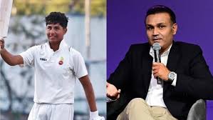 His son turned out to be just like Sehwag, made his father proud by playing a historic innings of 297 runs