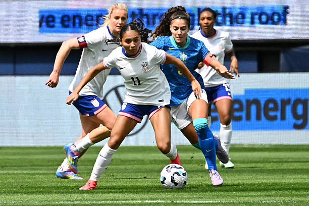 Hollywood charges Picture-perfect turns from Trinity Rodman and Alyssa Thompson, clean distance for Phallon Tullis- Joyce, and winners and disasters as USWNT beat Brazil