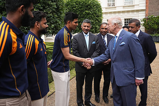 King Charles III meets Indian men’s and women’s cricket teams at Clarence House