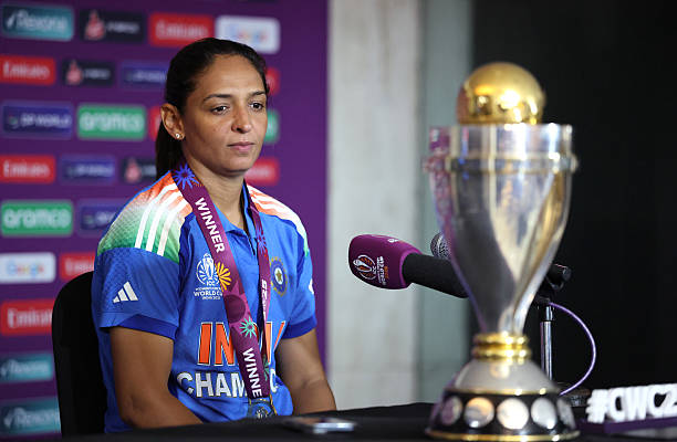 India skipper Harmanpreet Kaur recreates MS Dhoni’s trophy photo after women’s global Cup triumph