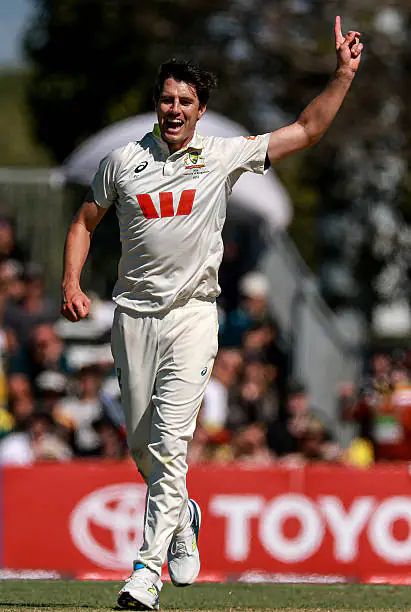 Hasan Mahmud celebrates his historic Test hat-trick for Bangladesh against Afghanistan